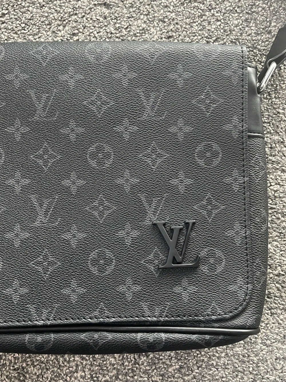 Louis Vuitton Black Monogram Eclipse Messenger Bag